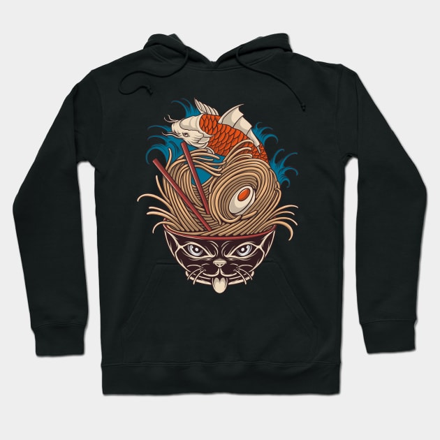 neko ramen Hoodie by terror machine std